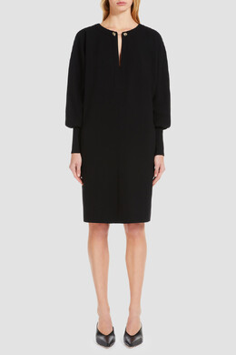 Max Mara: Платье с v-образным вырезом 