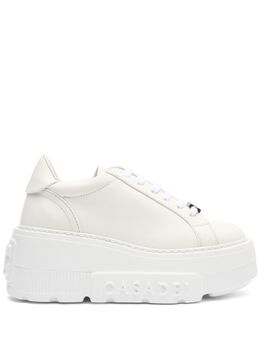 Casadei: Белые кроссовки 