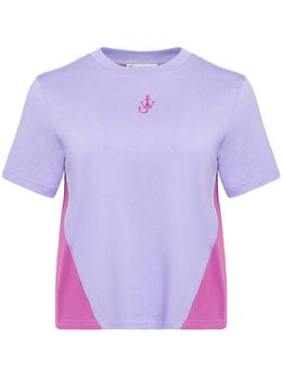 JW Anderson: Фиолетовая футболка 