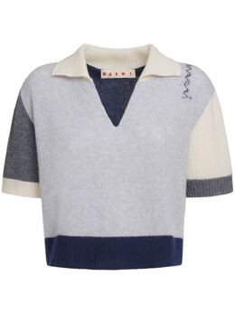 Marni: Футболка с v-образным вырезом 