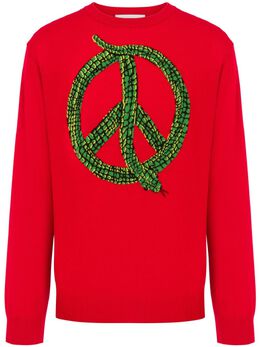 Moschino: Красный свитер 