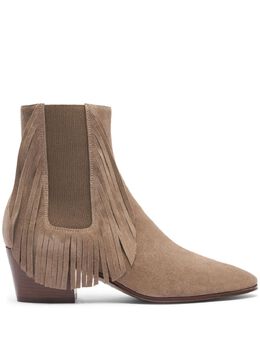 Casadei: Бежевые ботинки 