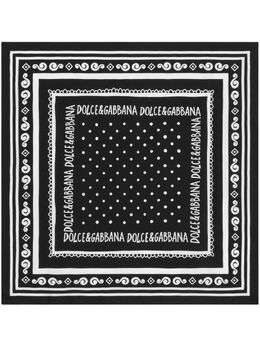 Dolce & Gabbana: Шарф с принтом 