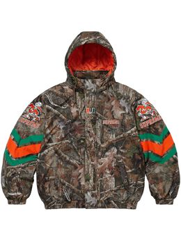 Supreme: Зелёная куртка  Mitchell Ness