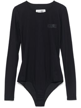 MM6 Maison Margiela: Чёрный боди 
