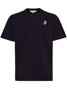 JW Anderson: Чёрная футболка  Anchor