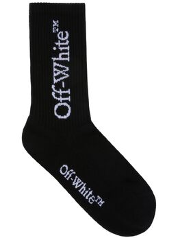 Off-White: Чёрные носки  Bookish