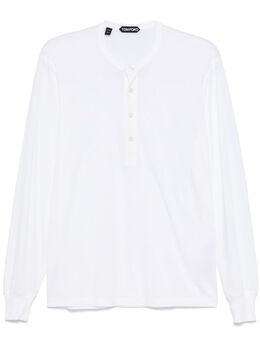 TOM FORD: Белый свитер  Henley