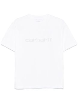 Carhartt WIP: Белая футболка  Script
