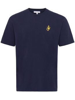 JW Anderson: Синяя футболка  Anchor