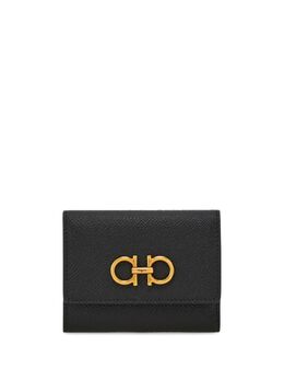 Ferragamo: Чёрный кошелёк  Gancini