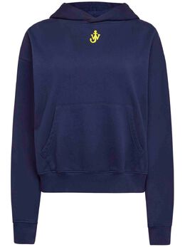 JW Anderson: Синяя толстовка  Anchor