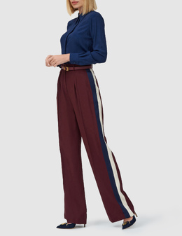 ELISABETTA FRANCHI: Бордовые брюки 
