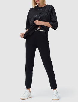 ELISABETTA FRANCHI: Чёрная футболка 