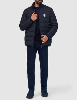 BIKKEMBERGS: Синий пуховик 