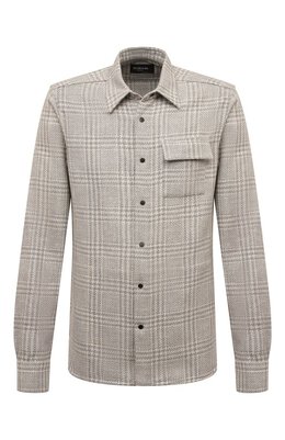 Kiton: Рубашка из шерсти 