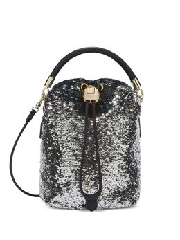 Furla: Серебристая сумка через плечо 