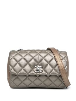 CHANEL Pre-Owned: Коричневая сумка через плечо 
