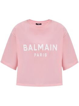 Balmain: Футболка с принтом 