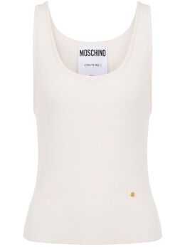 Moschino: Белая майка 