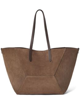 Brunello Cucinelli: Коричневая сумка-шоппер 