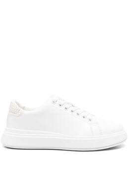 Calvin Klein: Белые кроссовки  Cupsole