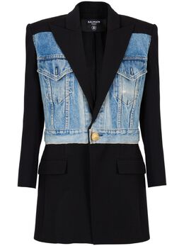 Balmain: Чёрный жакет 