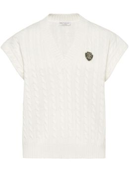 Brunello Cucinelli: Белый жилет 