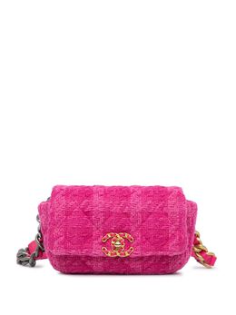 CHANEL Pre-Owned: Розовая поясная сумка 
