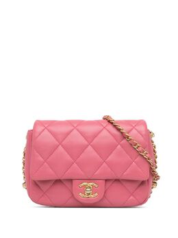 CHANEL Pre-Owned: Розовая сумка через плечо 