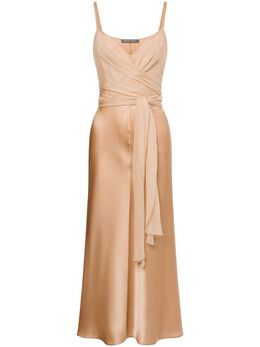 Alberta Ferretti: Драпированное платье 