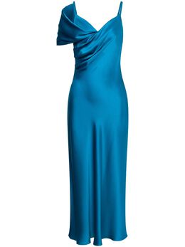 Alberta Ferretti: Драпированное платье 