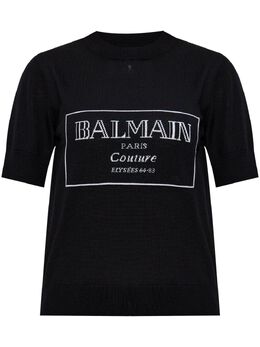 Balmain: Футболка с принтом 