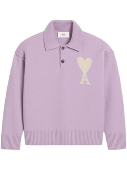 AMI Paris: Фиолетовое поло  Ami de Cœur