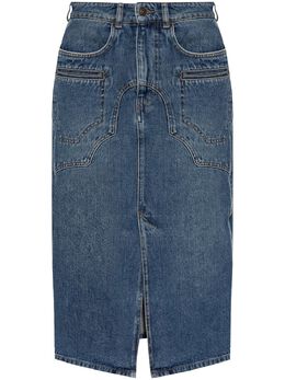 ISABEL MARANT: Джинсовая юбка 