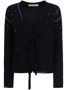 Marni: Чёрный кардиган 