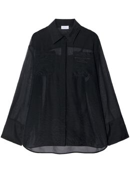 Off-White: Чёрное платье 