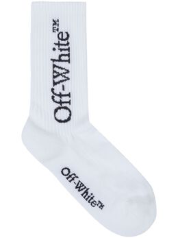 Off-White: Белые носки  Bookish