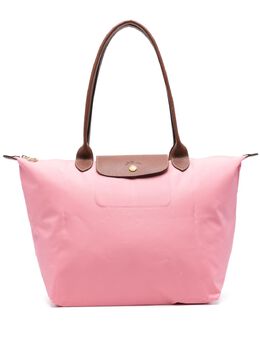 Longchamp: Розовая сумка-шоппер  Le Pliage