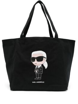 Karl Lagerfeld: Чёрная сумка-шоппер  Ikonik
