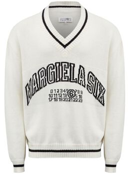 MM6 Maison Margiela: Белый свитер 