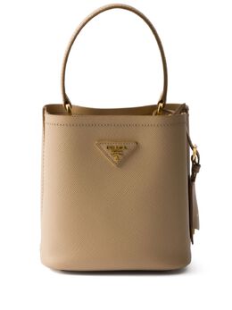 Prada: Бежевая сумка 