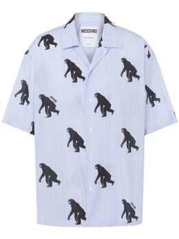 Moschino: Рубашка с принтом 