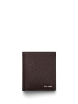 Prada: Коричневый кошелёк 