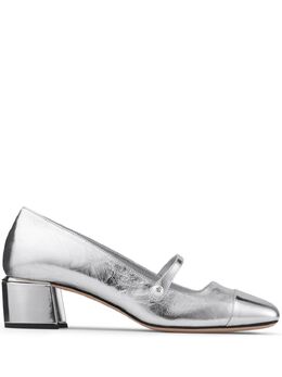 Jimmy Choo: Серебристые туфли 