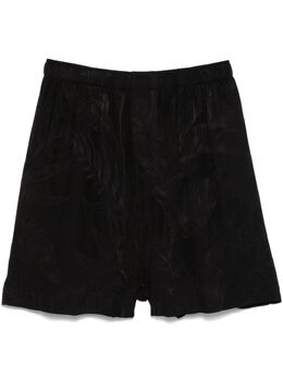 Balenciaga: Чёрные шорты 