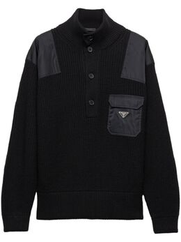 Prada: Чёрный свитер 