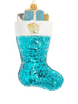 Versace: Голубые чулки 