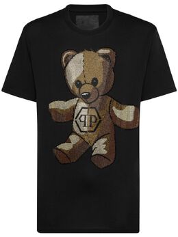 Philipp Plein: Чёрная футболка  Teddy Bear