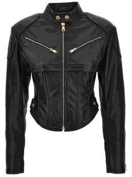 Versace Jeans Couture: Кожаная куртка 